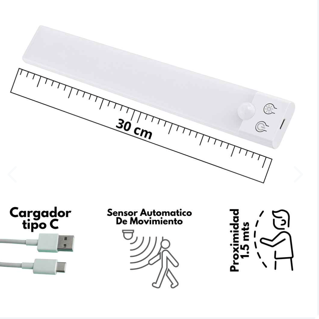 Luz LED Inteligente con Sensor de Movimiento – Ilumina Tu Hogar Sin Cables Ni Instalaciones