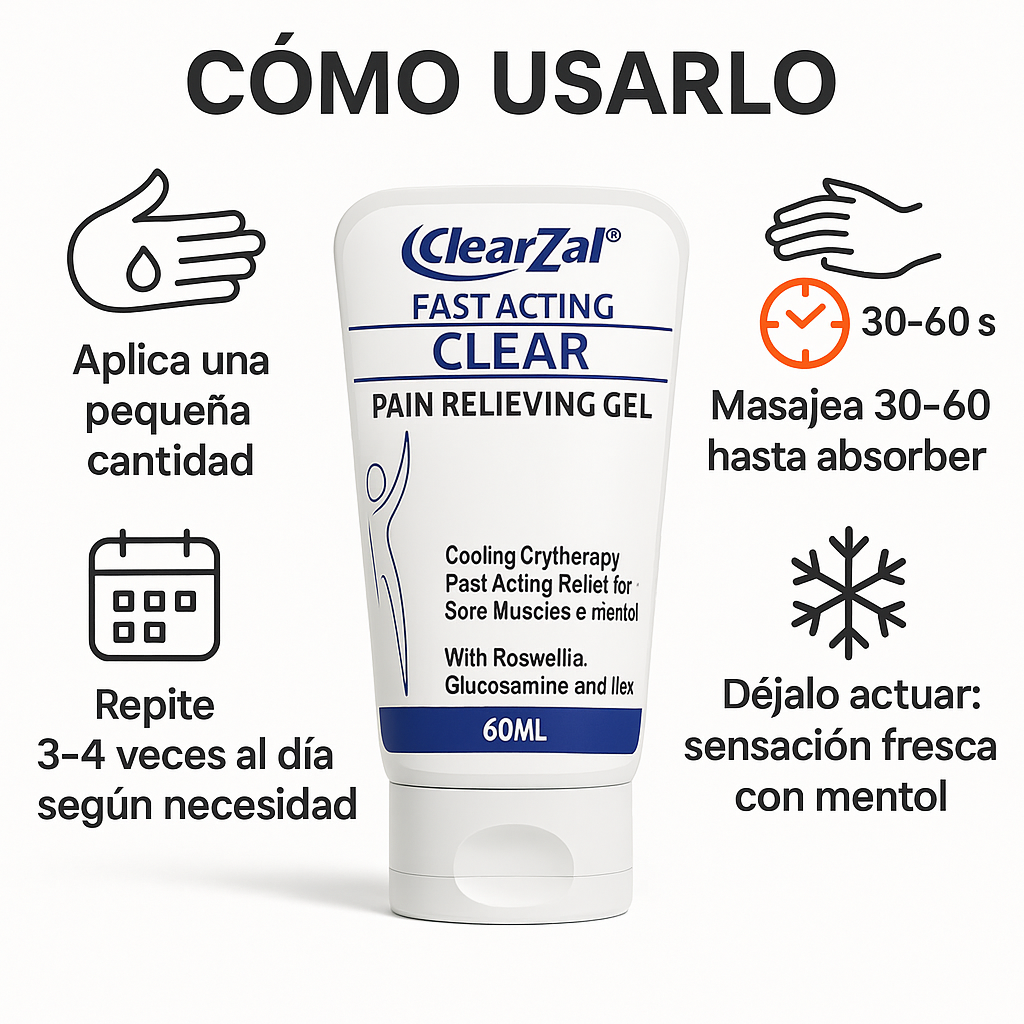 ClearZal: Gel Calmante de Alivio Rápido – 60ml
