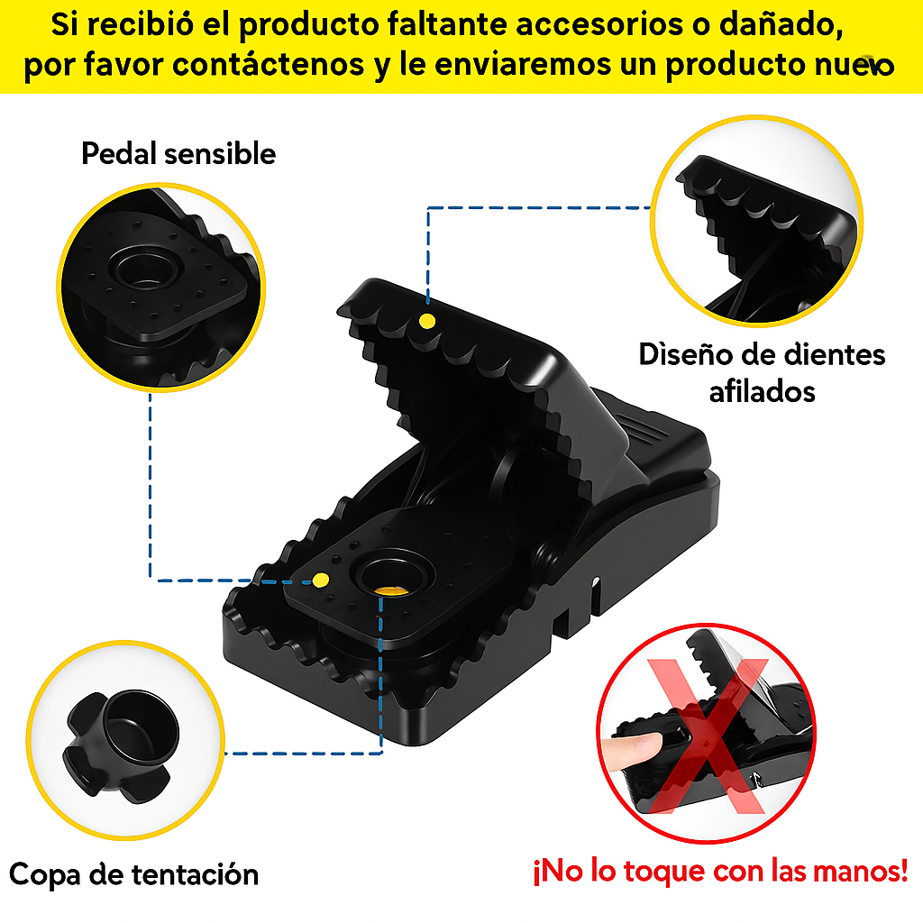 CazaRatón™ – La trampa más efectiva, limpia y segura para eliminar ratones en casa. (X5 unidades)