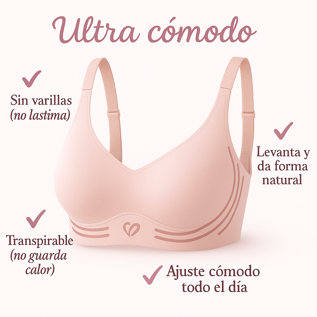 Brasier Push-Up Sin Varilla ComfortLift™ – Soporte y forma, sin molestias