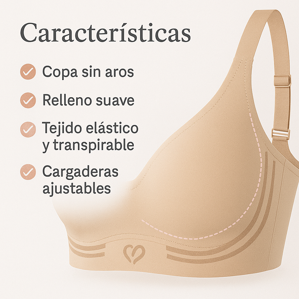 Brasier Push-Up Sin Varilla ComfortLift™ – Soporte y forma, sin molestias