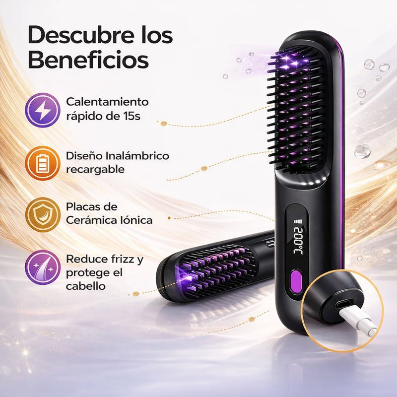 Peina, alisa y controla tu cabello en minutos — sin maltratarlo