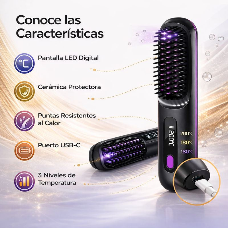 Peina, alisa y controla tu cabello en minutos — sin maltratarlo