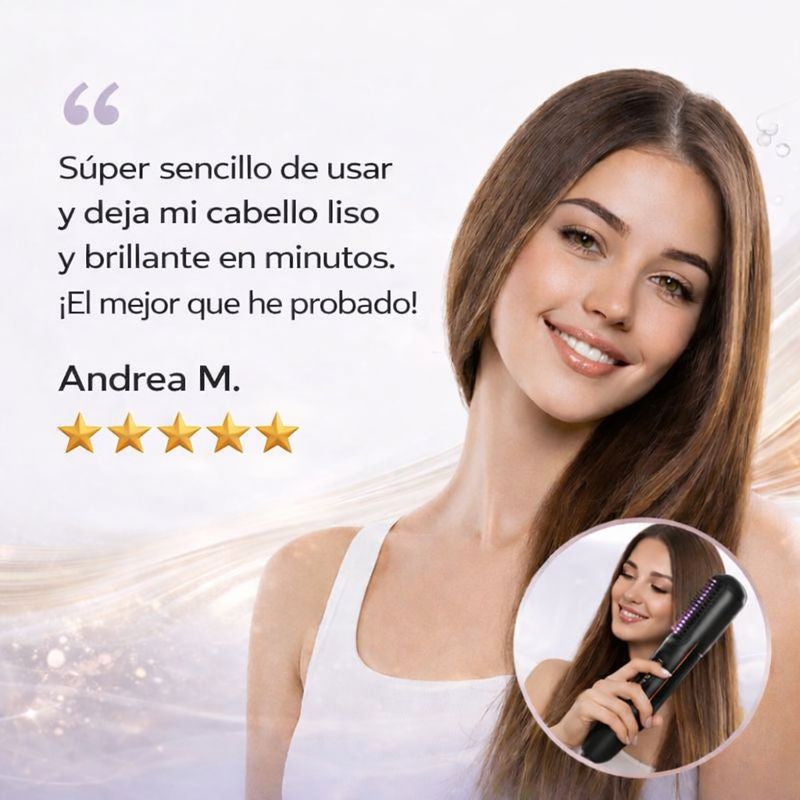 Peina, alisa y controla tu cabello en minutos — sin maltratarlo