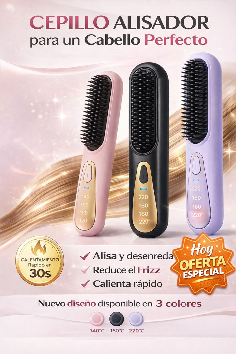 Peina, alisa y controla tu cabello en minutos — sin maltratarlo