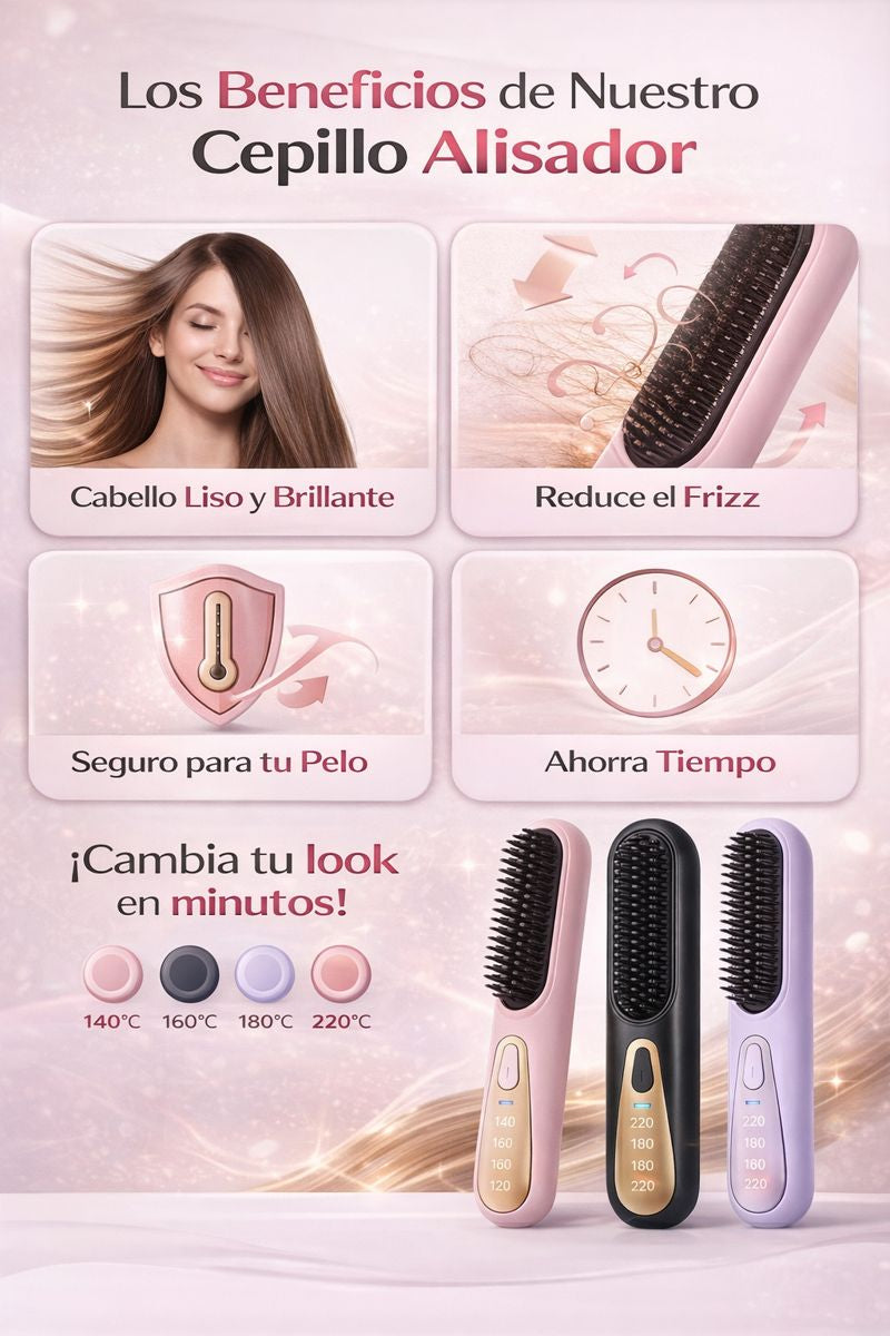 Peina, alisa y controla tu cabello en minutos — sin maltratarlo