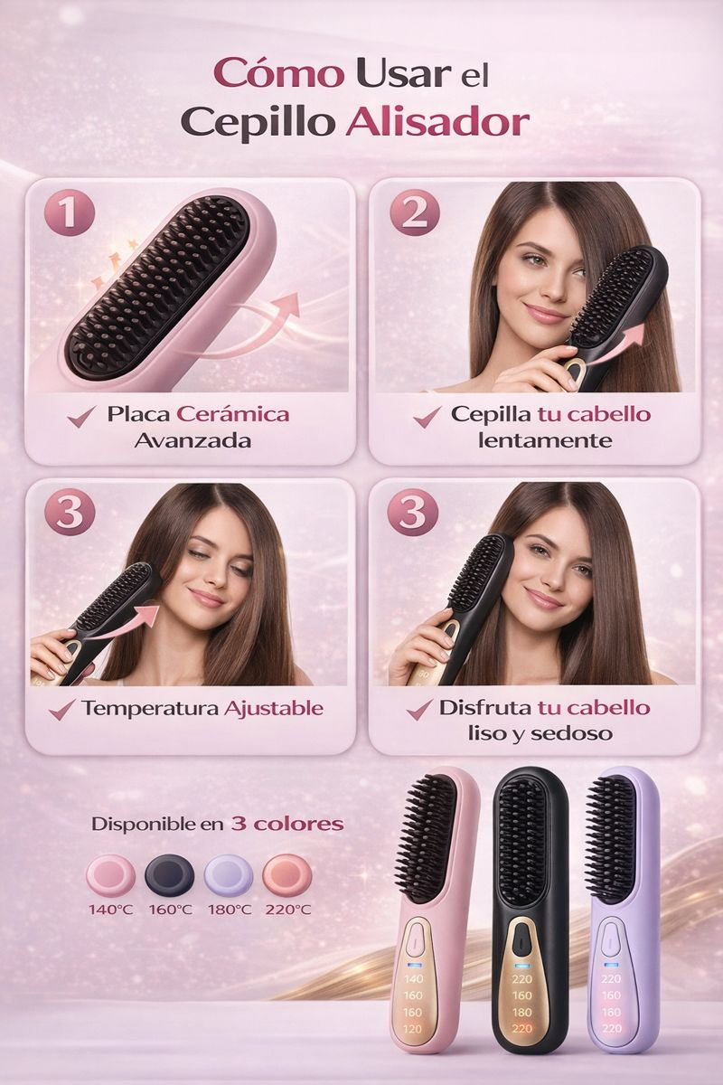 Peina, alisa y controla tu cabello en minutos — sin maltratarlo