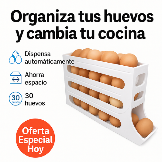 OrdenaHuevos™ – Organiza tus huevos en 60 segundos- seguridad, frescura y comodidad en un solo lugar