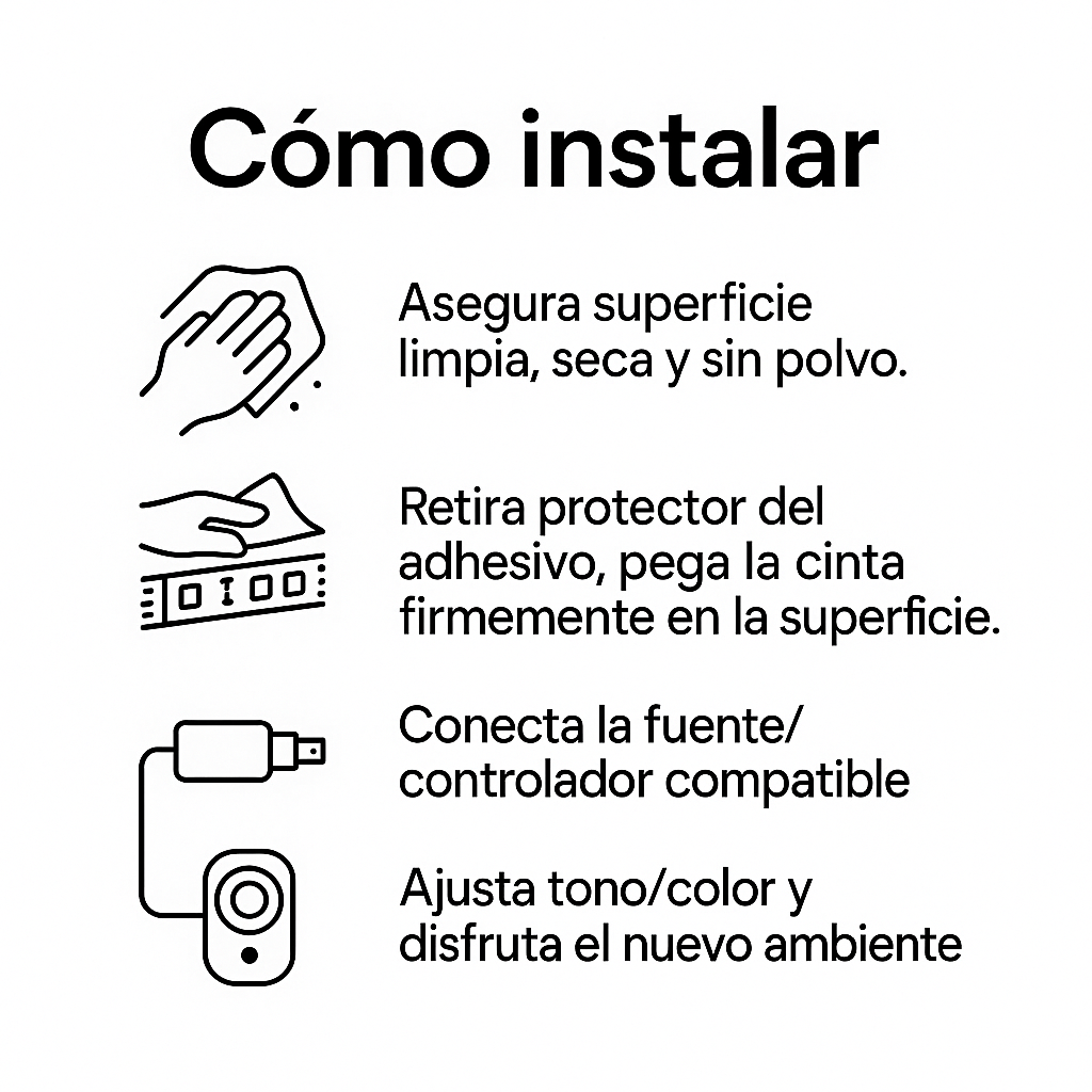 Cinta LED Ultimate®: Transforma tu espacio al instante, luz inteligente ambiente espectacular