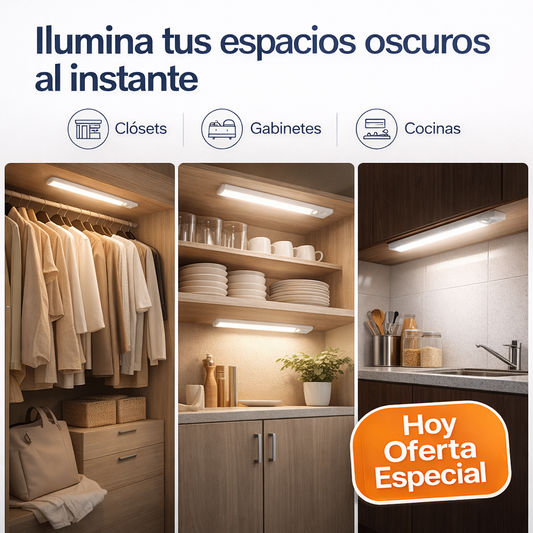 Luz LED Inteligente con Sensor de Movimiento – Ilumina Tu Hogar Sin Cables Ni Instalaciones