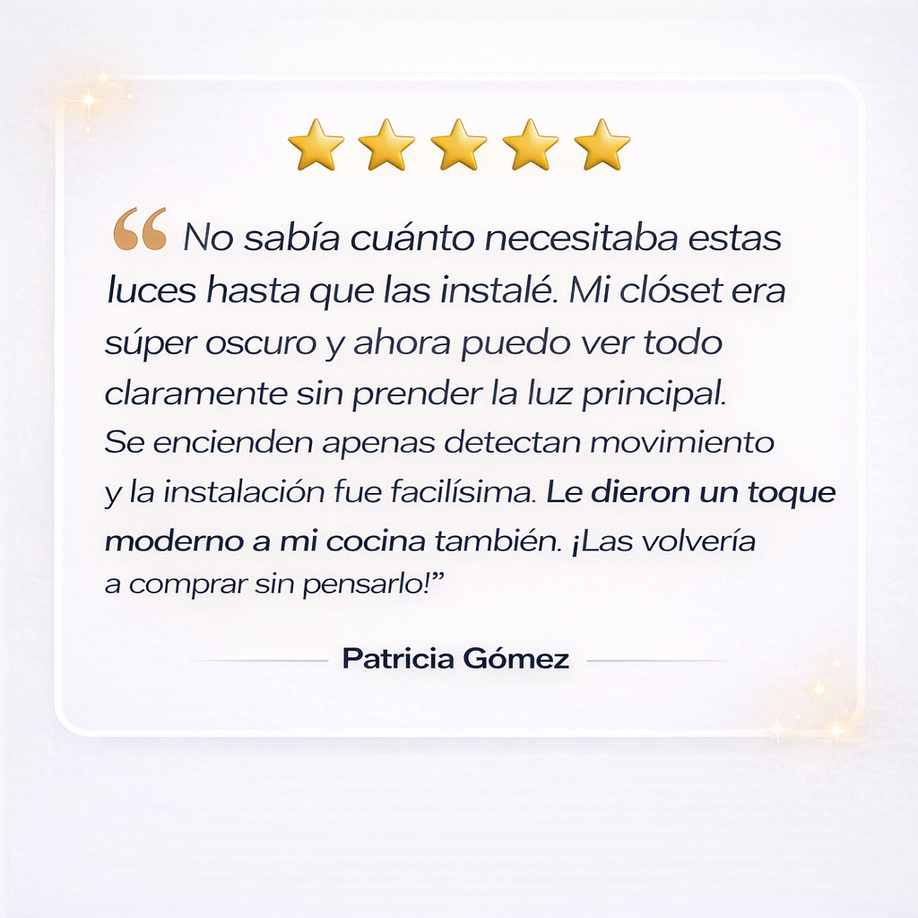 Luz LED Inteligente con Sensor de Movimiento – Ilumina Tu Hogar Sin Cables Ni Instalaciones
