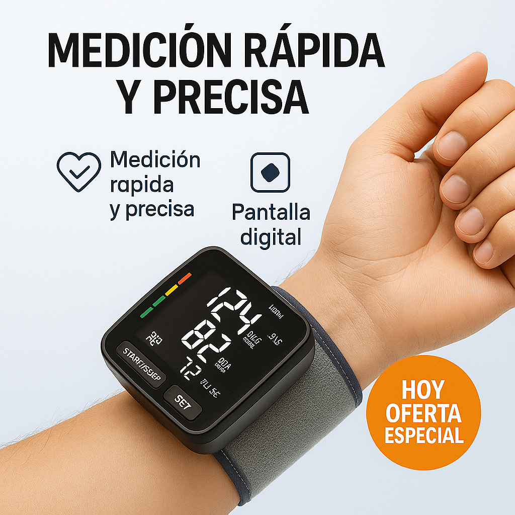 VitaSense™: Monitor de Presión Arterial de Muñeca Inteligente