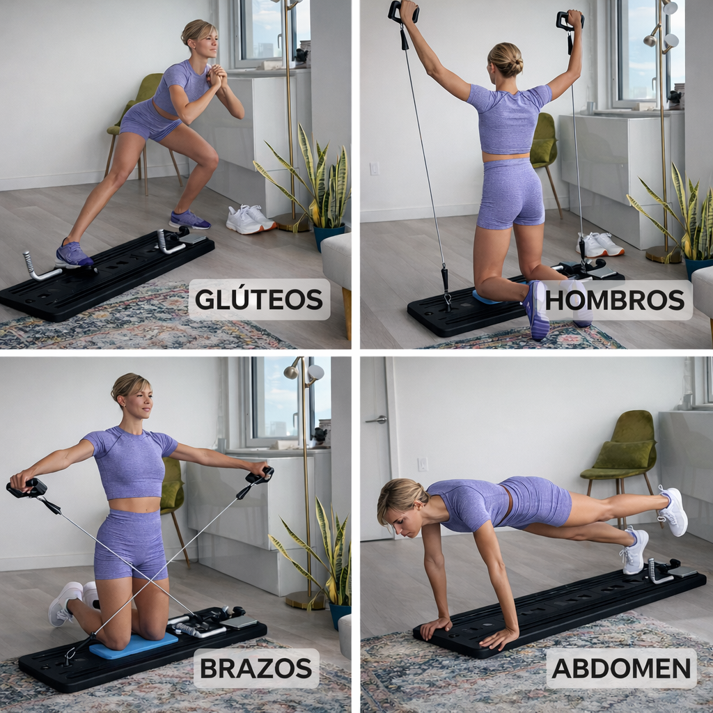 Tabla de Pilates ProMAX - Transforma tu cuerpo desde casa con fuerza, postura y tonificación