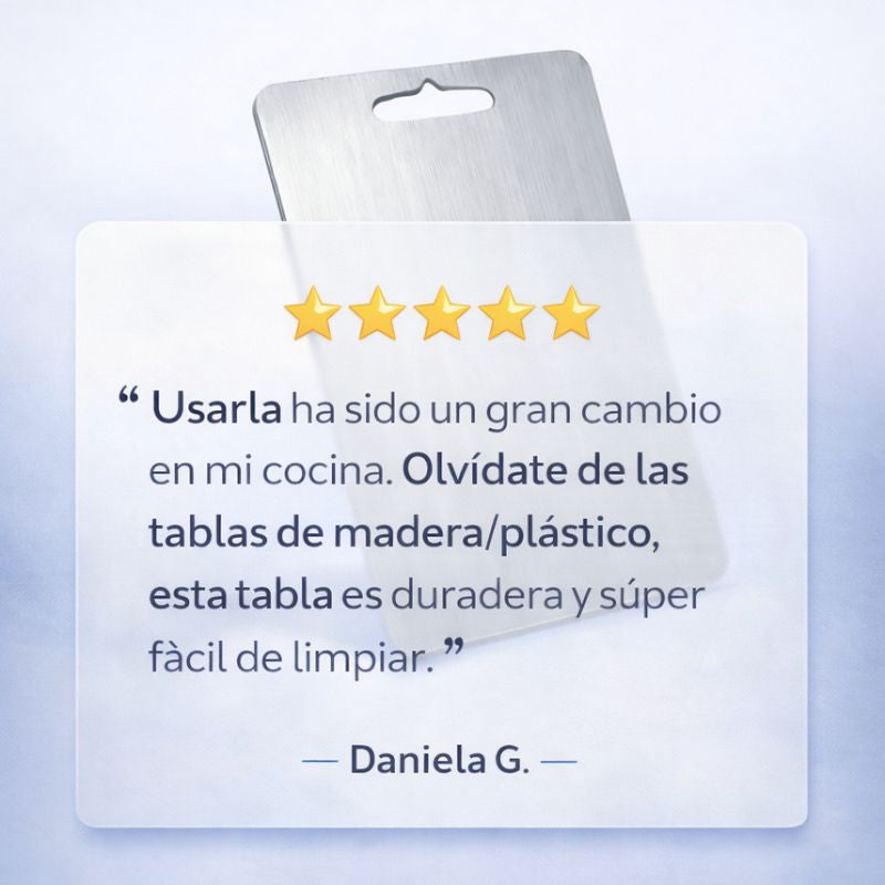 La tabla de picar que no guarda olores, no se raya y dura años!