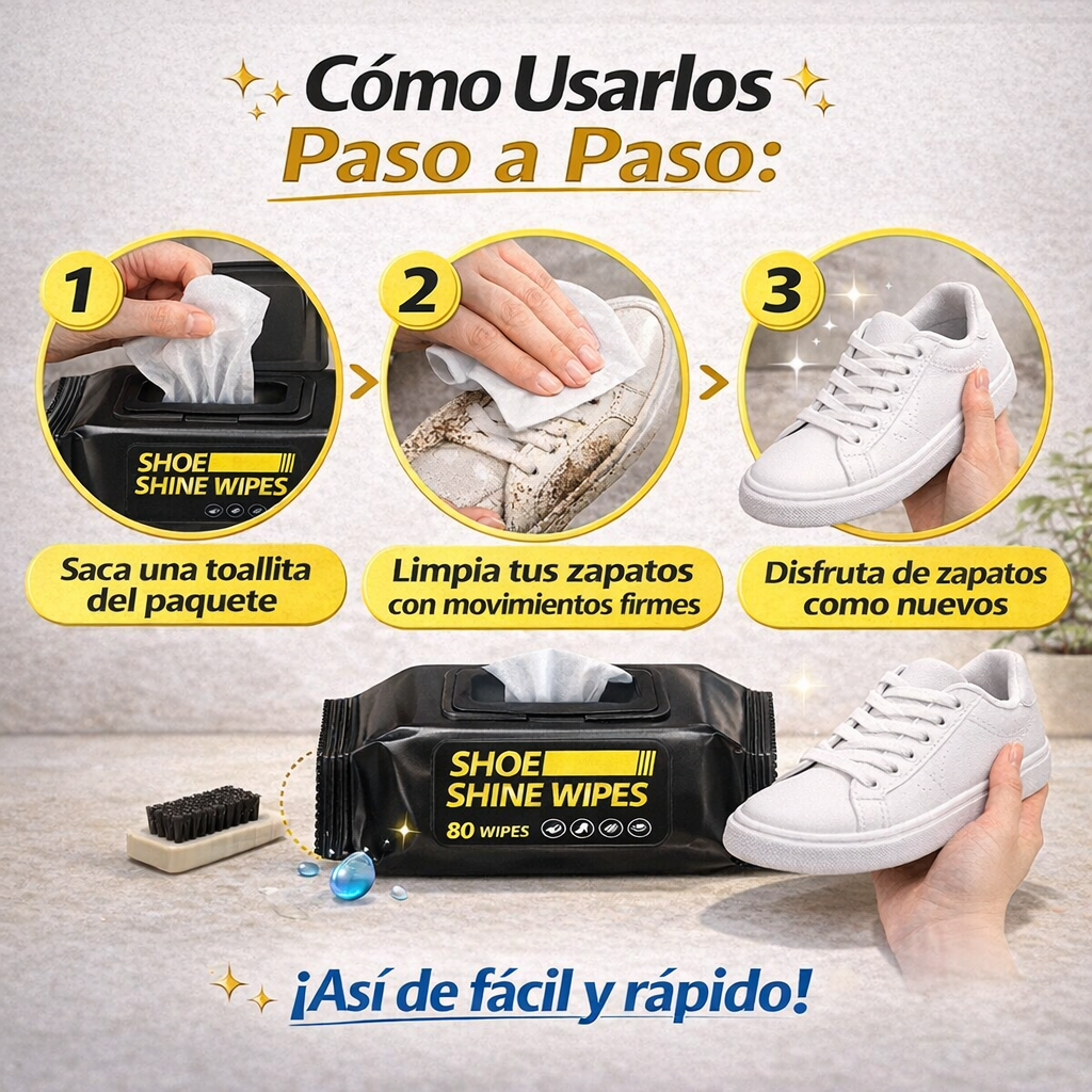 Toallitas Limpia Zapatos – Limpieza Instantánea Donde Estés