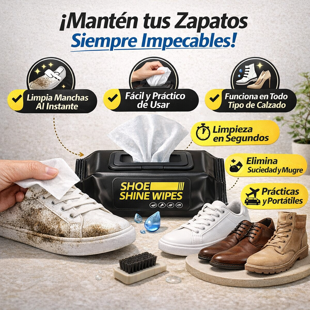 Toallitas Limpia Zapatos – Limpieza Instantánea Donde Estés