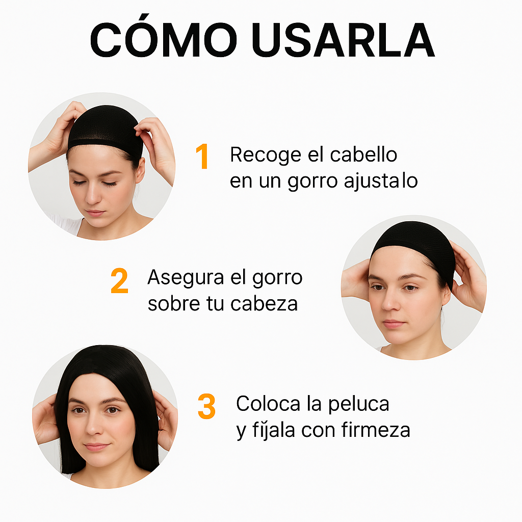 Peluca Aura Wig: Luce un cabello liso, brillante y sin esfuerzo