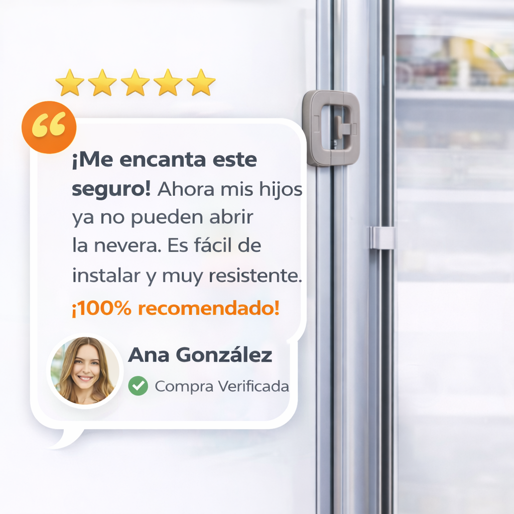 Controla el acceso a tu nevera sin estrés – Seguro inteligente para niños- HOY 2x1
