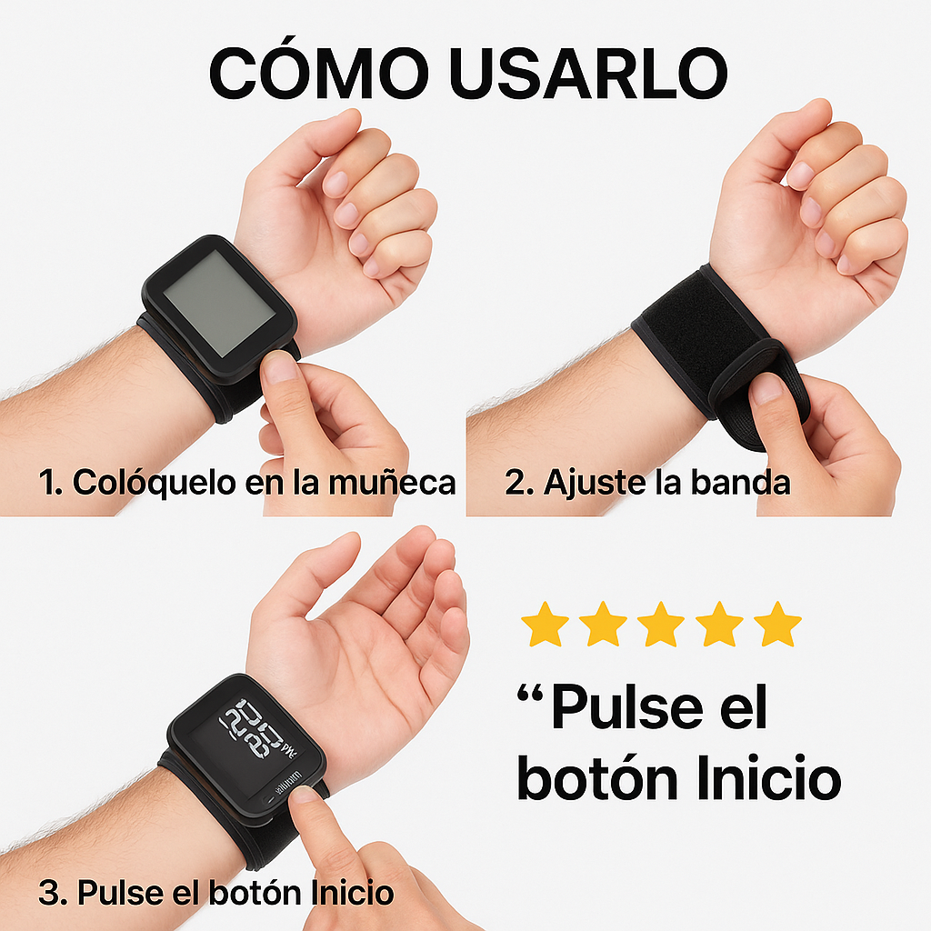 VitaSense™: Monitor de Presión Arterial de Muñeca Inteligente