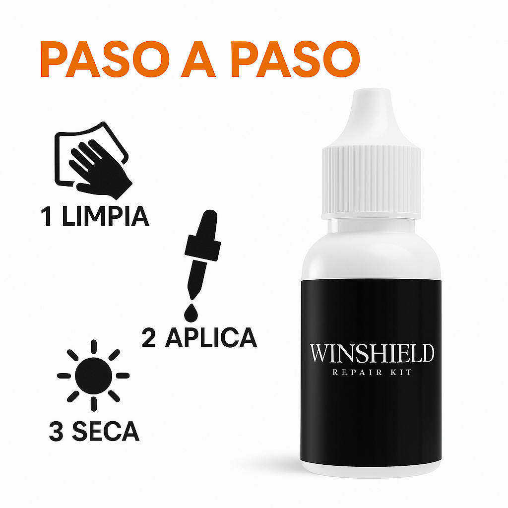 CristalFix: Repara grietas y astillas de tus vidrios en minutos, sin salir de casa! Incluye Aplicador GRATIS